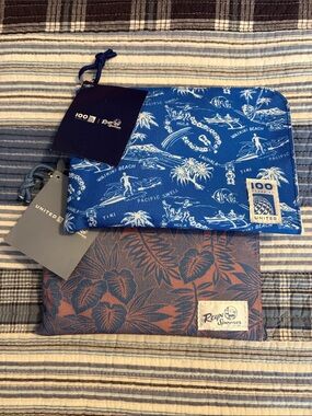 Reyn Spooner x United Airlines First Class Hawaii Amenity Kits x 2 New Sealed